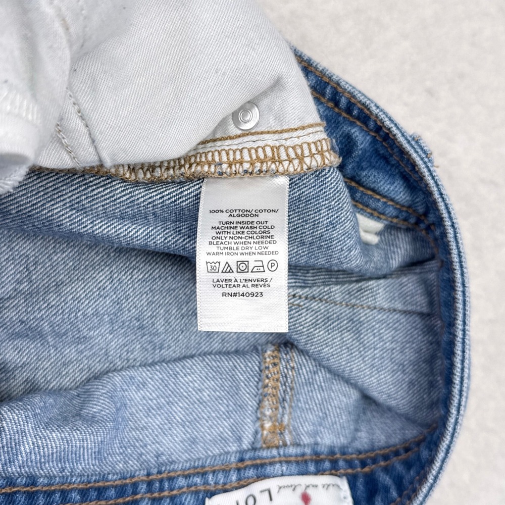 Ann Taylor LOFT Barrel Jeans Womens Size 28 / 6 Medium Wash Wide Leg Baggy - Picture 6 of 7